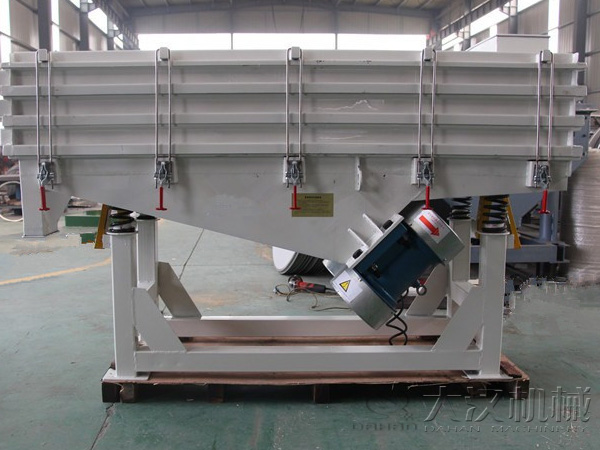 直線振動篩可用層級較多，能夠?qū)崿F(xiàn)多種物料等級的篩分。